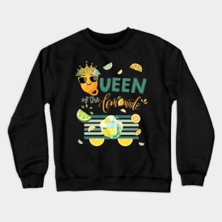 Queen of Lemonade Stand National Lemon Juice Day Crewneck Sweatshirt